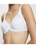 Dámska moderná čipkovaná+bavlnená podprsenka W02 - WHITE - biela 0003 - TRIUMPH