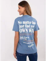 Tričko D12022AC02645G tmavomodré