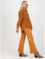 Košeľa D60002M11008C2 svetlo hnedá