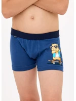 Detské boxerky Capybara 2 Boy 701/150 Dark Blue Printed - Cornette Detské boxerky Capybara 2 Boy 701/150 Dark Blue Printed - Cornette