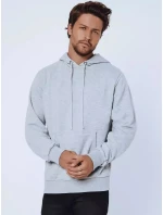 Pánska sivá mikina FashionStreet BX5019