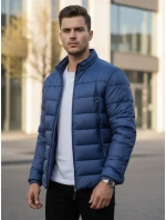 FashionStreet pánska tmavomodrá prešívaná bunda TX4446 FashionStreet pánska tmavomodrá prešívaná bunda TX4446
