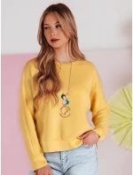 Dámska oversize maslová mikina s NUBISS žltá FashionStreet RY2798 Dámska oversize maslová mikina s NUBISS žltá FashionStreet RY2798