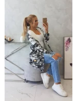 Plášť so šedým + čiernym nápisom Plášť so šedým + čiernym nápisom