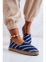 Damskie Klasyczne Espadryle Big Star JJ274960 Granatowe