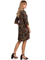 M521 Šaty s nariasenými rukávmi - model 6