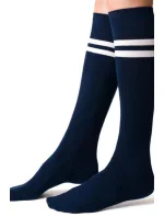 Dámske vzorované podkolienky 072