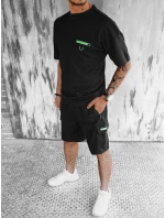 Pánsky čierny set FashionStreet AX0755 Pánsky čierny set FashionStreet AX0755