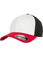 Flexfit 6277T/6277TT 6-panelová čiapka Flexfit Wooly Combed 55.277T červená/biela/čierna