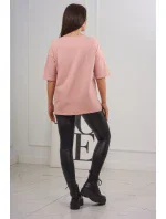 Blúzka s potlačou Magic dark powder pink