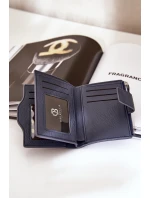 Portfel Damski Eko Skórzany Granatowy Jezorea