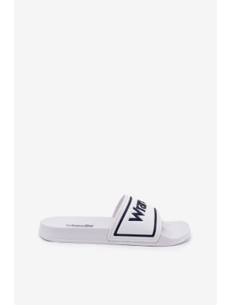 Klapki Męskie WRANGLER AVERELL SLIDER MEN LOW 20251042.1FG Białe