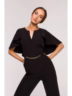 M670 Kombinéza s volánikmi - čierna