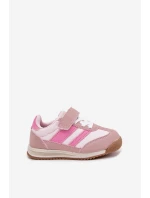 Dziecięce Sneakersy Buty Sportowe Na Rzep Różowe Viona