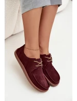 Dámske barefoot topánky z prírodného semišu Zazoo 327 burgundy Dámske barefoot topánky z prírodného semišu Zazoo 327 burgundy