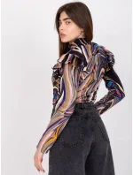 Blúzka DHJ BZ 6533C.90 čierna a béžová