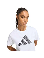 Dámske tričko adidas Animal Graphic, biele, KT9719