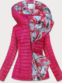 Ružová obojstranná dámska bunda (7174)