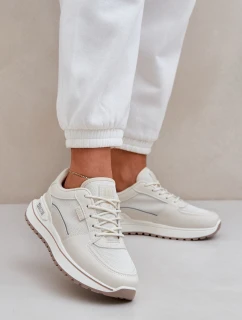 Sneakersy Damskie Big Star NN274A088 Jasnobeżowe