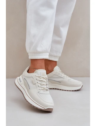 Sneakersy Damskie Big Star NN274A088 Jasnobeżowe