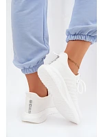 Ľahká športová obuv Slip-on dámska Materiál Big Star UU274056 White
