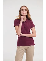 Russell Athletic 566F Dámske elastické piqué polo tričko 10.566F bordová Russell Athletic 566F Dámske elastické piqué polo tričko 10.566F bordová