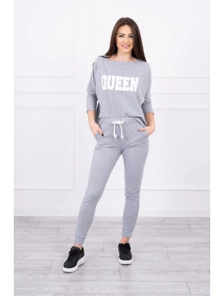 Súprava s potlačou Queen grey