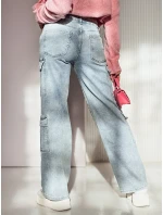 Dámske nákladné baggy džínsové nohavice ARGORAVE modré FashionStreet UY2226 Dámske nákladné baggy džínsové nohavice ARGORAVE modré FashionStreet UY2226