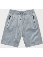 Svetlosivé pánske športové kraťasy (8K298-2)