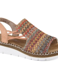 Pohodlné pestrofarebné sandále Rieker W RKR669