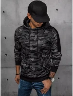 Pánska čierna mikina FashionStreet BX5546