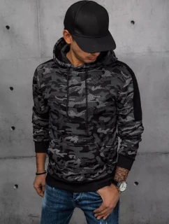 Pánska čierna mikina FashionStreet BX5546
