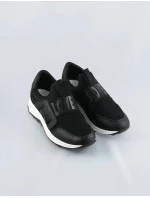 Čierne dámske topánky slip-on (C1003)