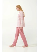 Vamp - Ružové pyžamo s leopardím vzorom 21390 - Vamp