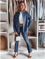 Dámska džínsová košeľa OVERLLO modrá FashionStreet DY0454 Dámska džínsová košeľa OVERLLO modrá FashionStreet DY0454