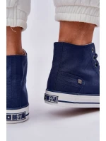 Damskie Wysokie Trampki Big Star DD274333 Granatowe