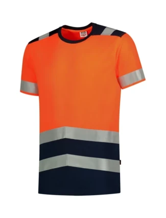 Tričko High Vis Bicolor Tričko unisex fluorescenčná oranžová