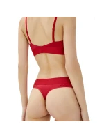 Dámska lesklá nepodšitá trojuholníková podprsenka QF6664E-XMK - Calvin Klein