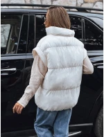 Dámska prešívaná vesta NIMIA ecru FashionStreet TY3250