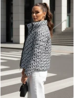 Dámska prechodná krátka prešívaná bunda MY DEAR black FashionStreet TY4505 Dámska prechodná krátka prešívaná bunda MY DEAR black FashionStreet TY4505