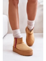 Śniegowce Damskie Na Platformie Ocieplane Camel Lomessa