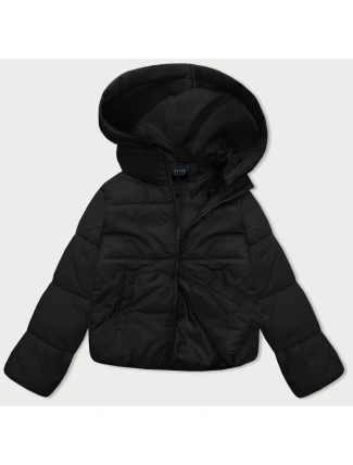Dámska krátka zimná bunda s kapucňou J Style Black (16M9187-392) Dámska krátka zimná bunda s kapucňou J Style Black (16M9187-392)