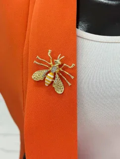 Brošňa včela A-2-21-9 biely