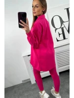 3dielny set blúzka, top a legíny fuchsiová 3dielny set blúzka, top a legíny fuchsiová