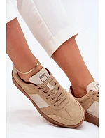Dámske semišové tenisky SS2D4022 beige - Just Dare Dámske semišové tenisky SS2D4022 beige - Just Dare