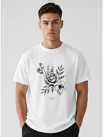 Pánske bavlnené tričko oversize s potlačou FashionStreet NX1040R Pánske bavlnené tričko oversize s potlačou FashionStreet NX1040R