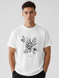 Pánske bavlnené tričko oversize s potlačou FashionStreet NX1040R
