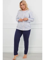 Talianska móda Jovita long sp farba:print/blue Talianska móda Jovita long sp farba:print/blue