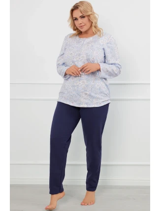 Talianska móda Jovita long sp farba:print/blue Talianska móda Jovita long sp farba:print/blue