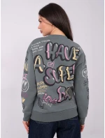 Mikina D10608BC02804A khaki farba